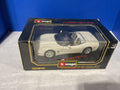 1:18 Scale 1998 Chevrolet Corvette Convertible – Bburago Die-Cast Model (White)