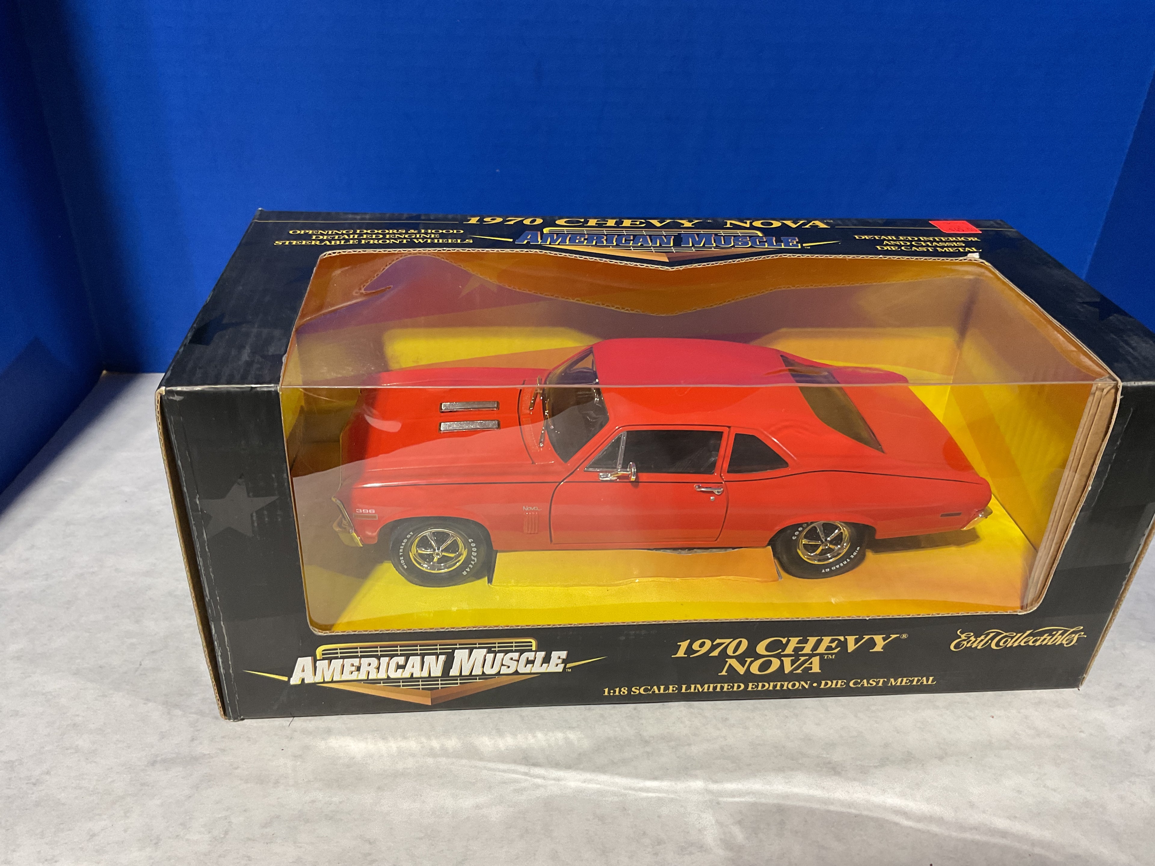 1:18 Scale 1970 Chevrolet Nova SS – Ertl American Muscle Die-Cast (Red)