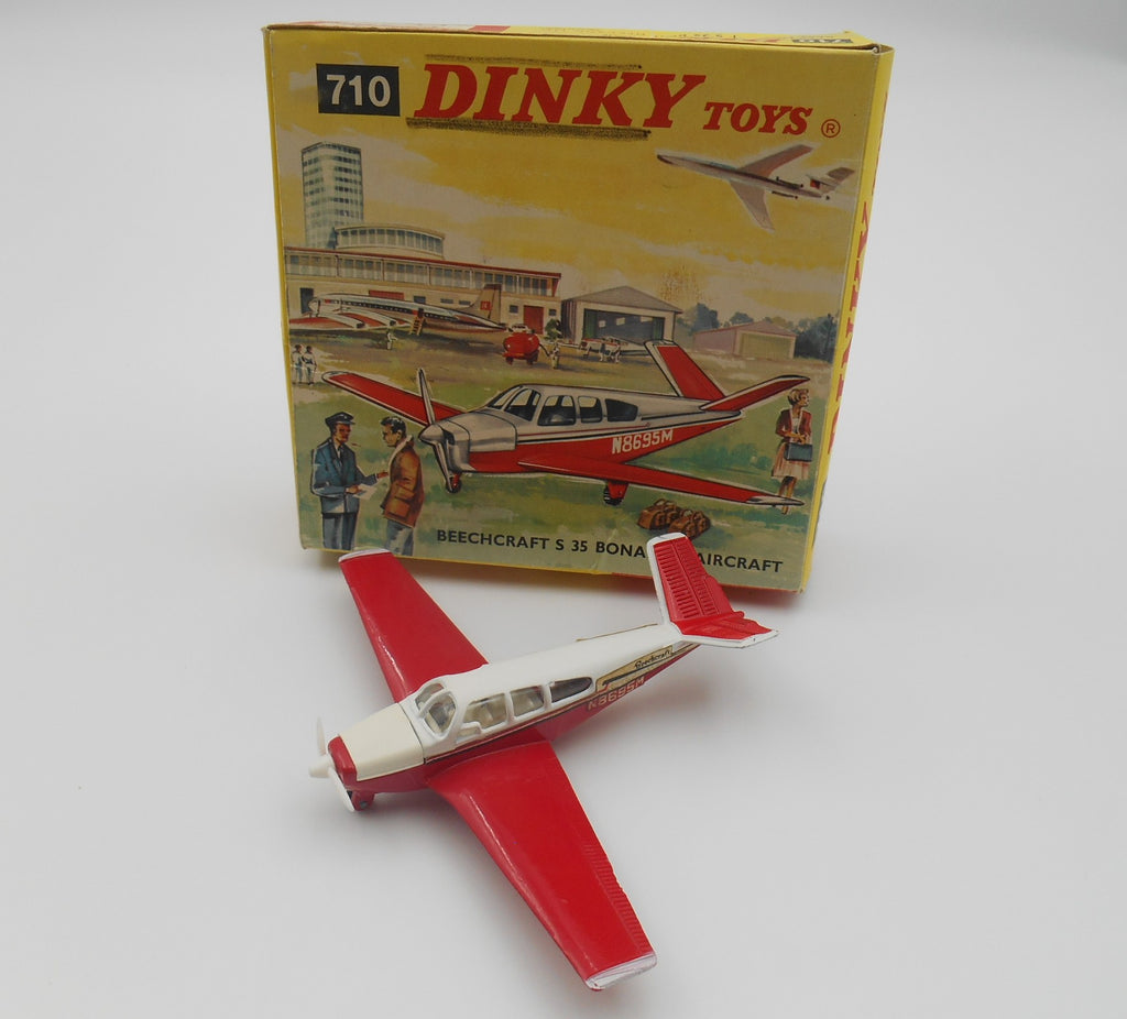 Dinky Toys 710 Beechcraft S35 Bonanza Aircraft Diecast Plane w/ Original Box
