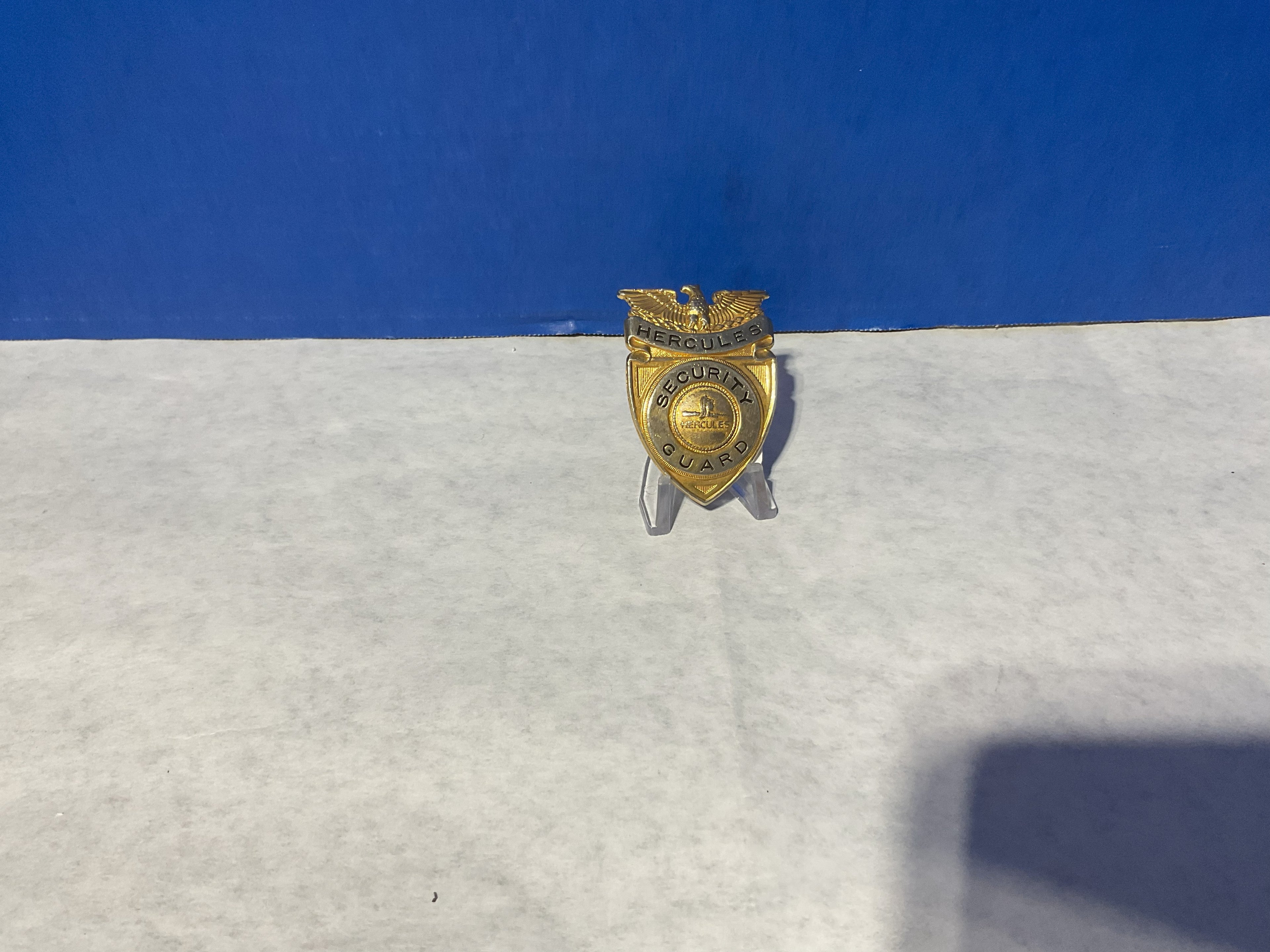 Hercules Security Guard Hat Badge