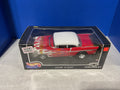 Hot Wheels Custom '57 Chevy 1:18 Scale – Red w/ Flames (Collector’s Showcase)