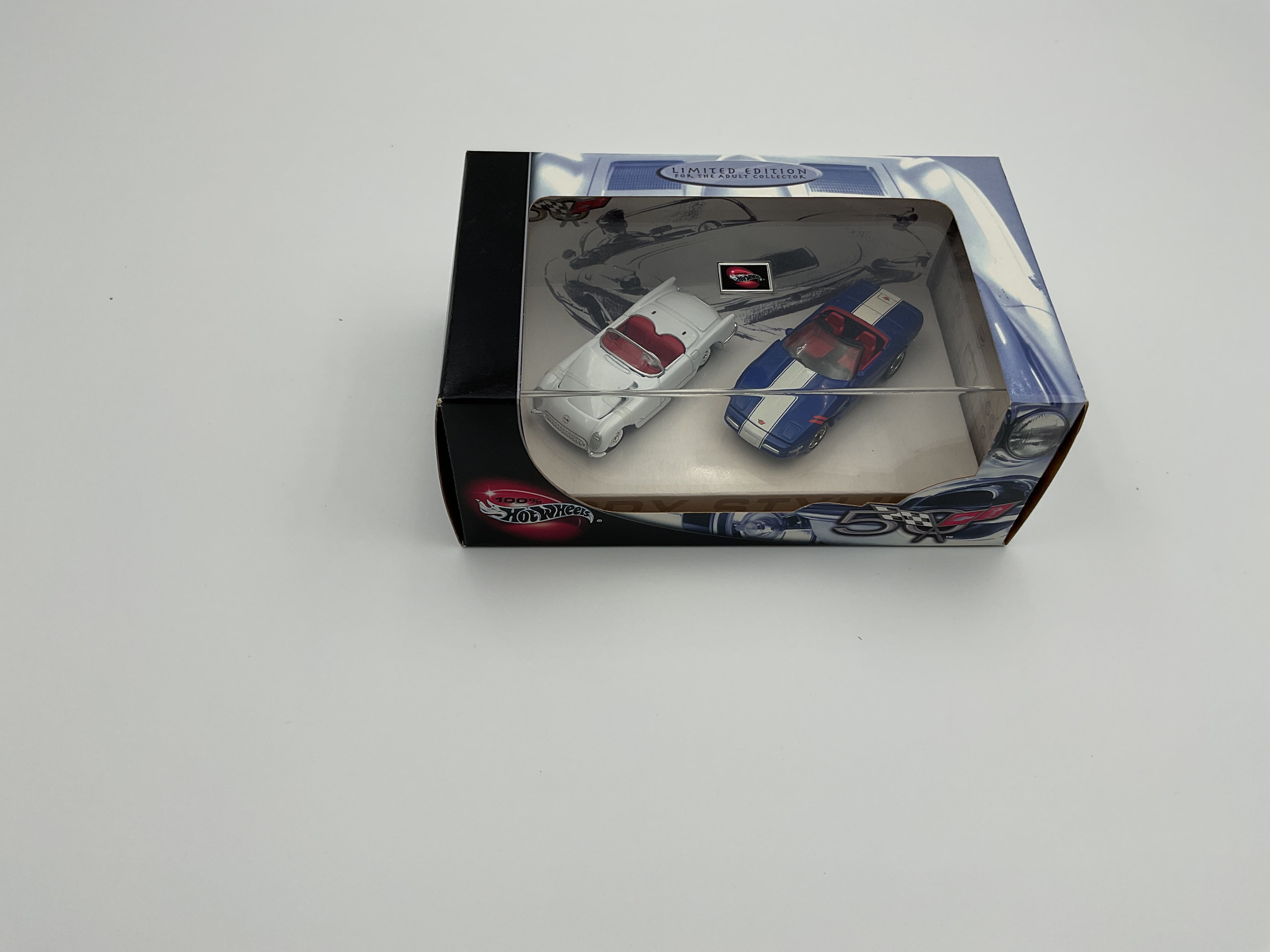 Hot Wheels 100% Corvette 50th Anniversary 2-Car Set – Limited Edition Collector Series