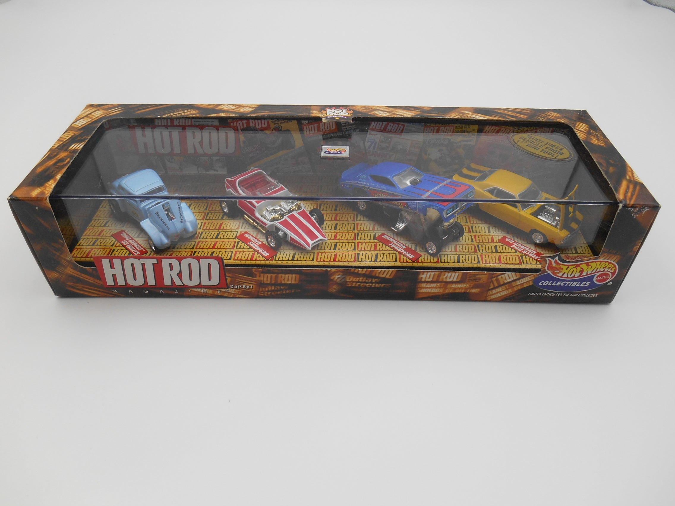 Hot Wheels Hot Rod Magazine 4-Car Set Collectibles Diecast
