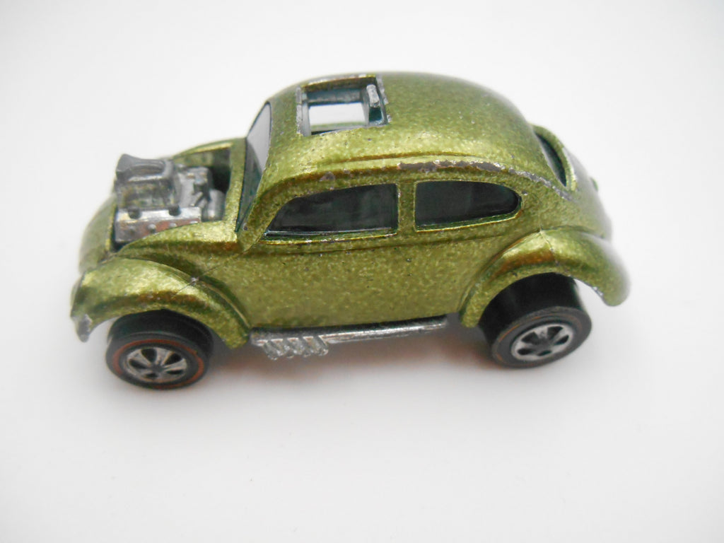 Hot Wheels Redline Custom Volkswagen Beetle Olive Green 1967