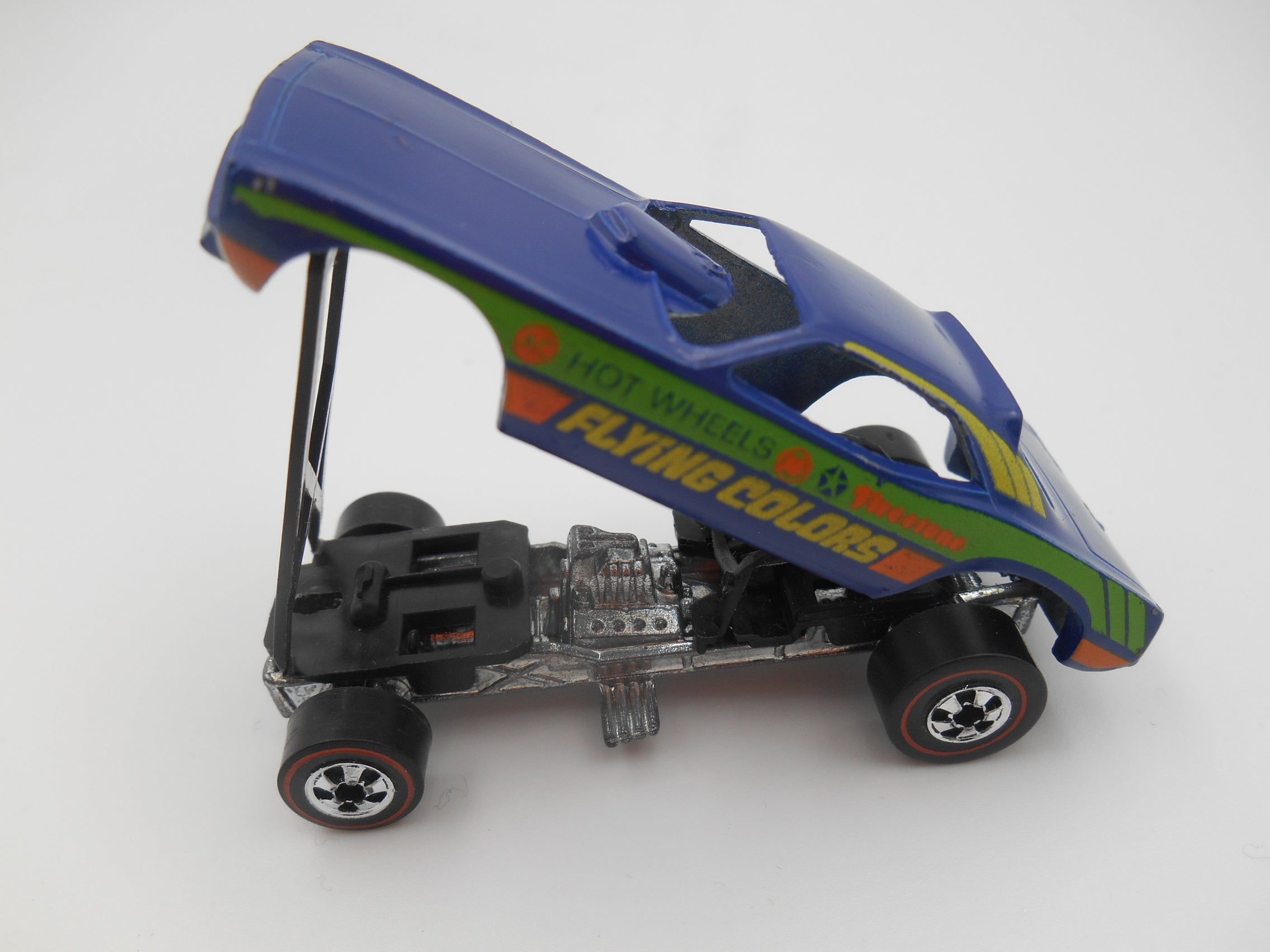 Hot Wheels Flying Colors Funny Money Blue Hong Kong Vintage Dragster