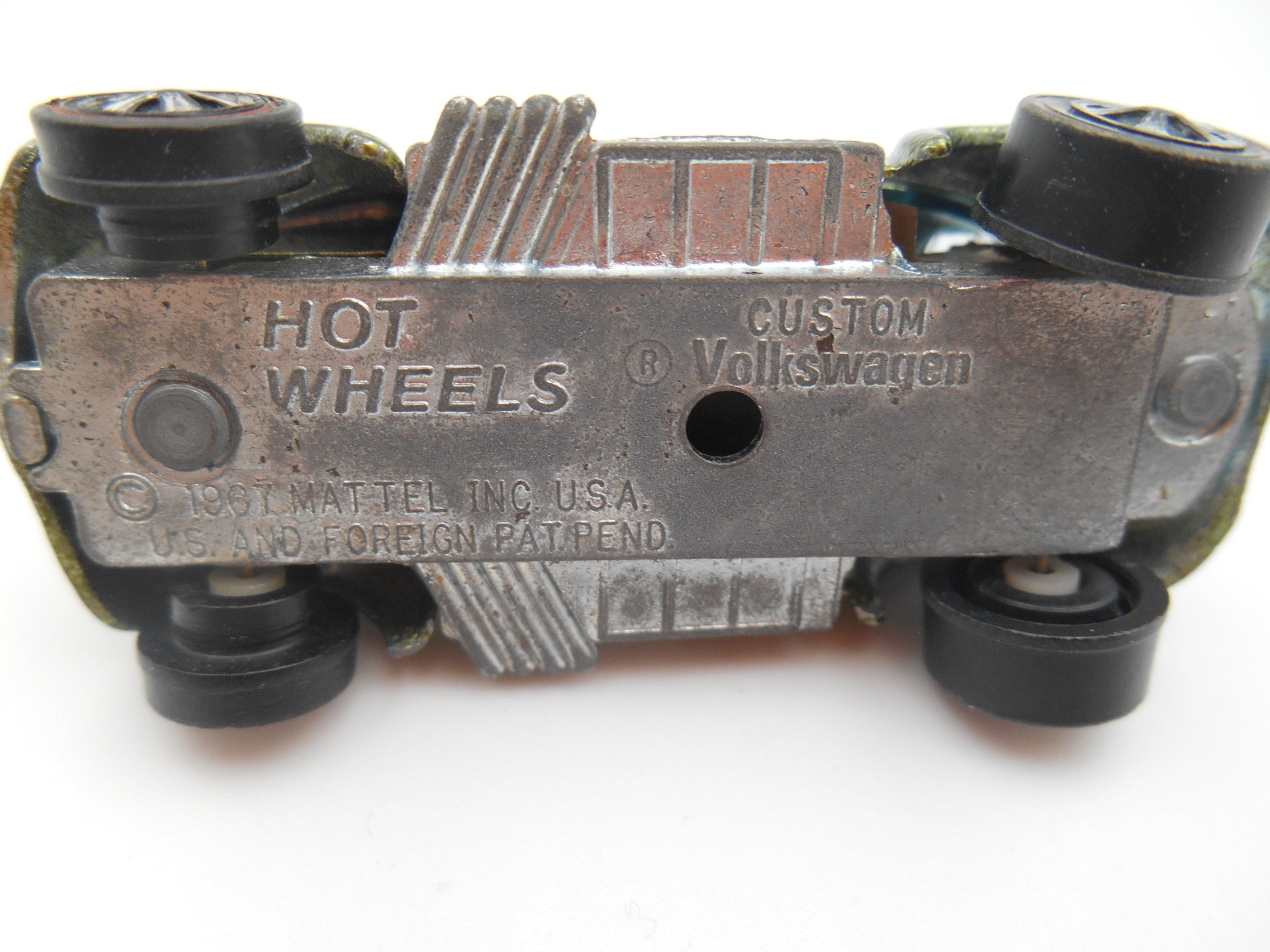 Hot Wheels Redline Custom Volkswagen Beetle Olive Green 1967