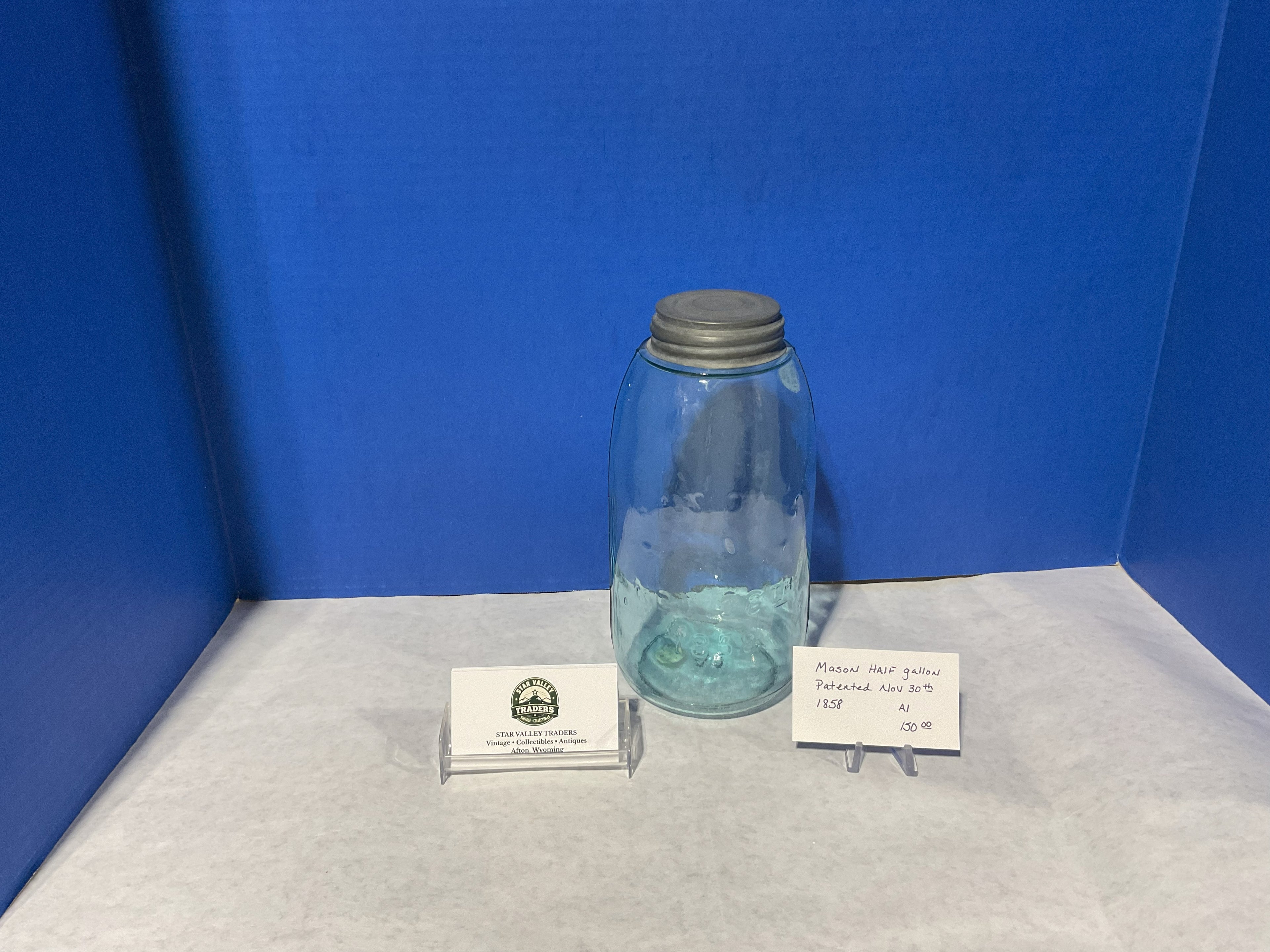 Mason half gallon jar