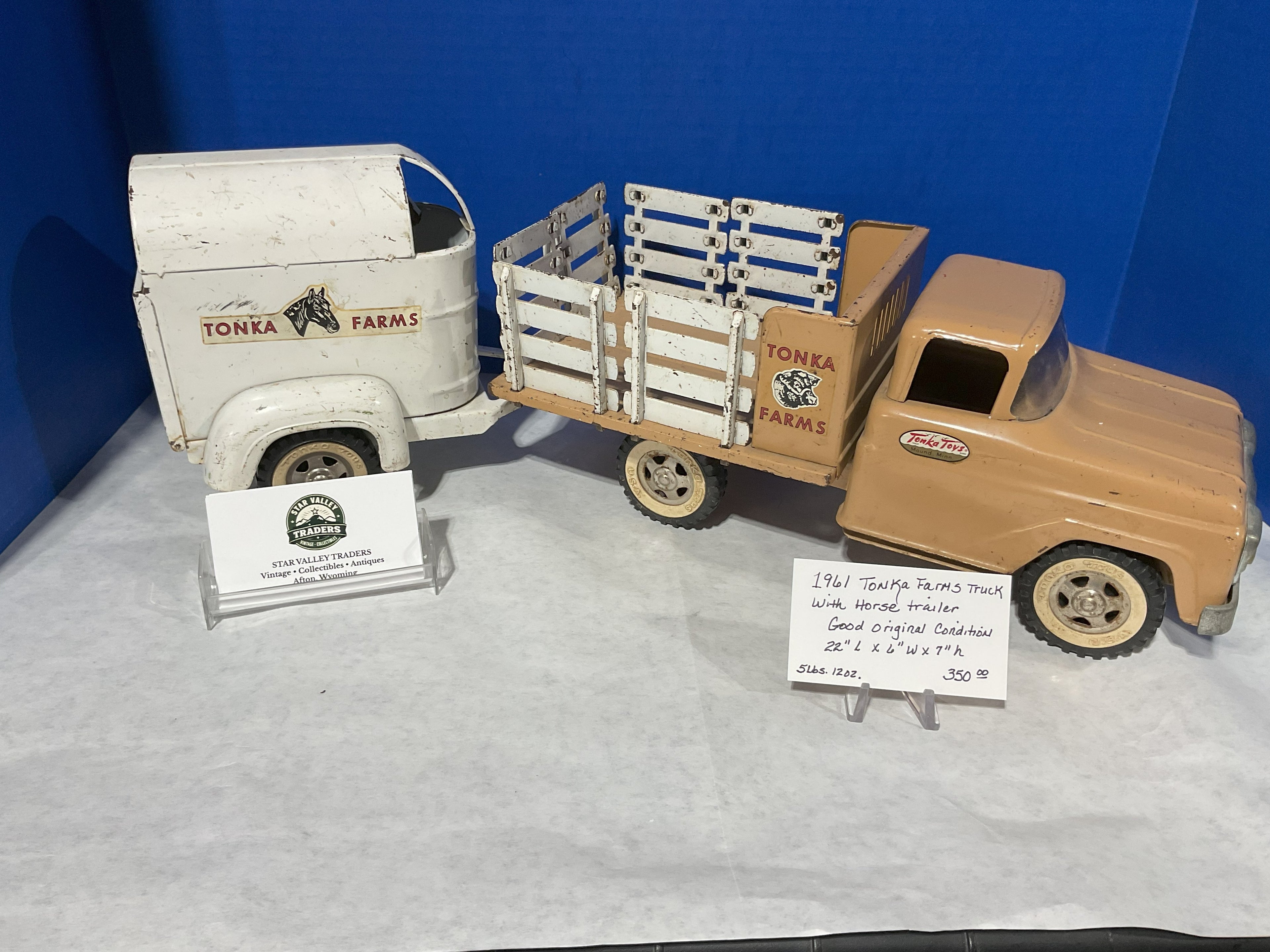1961 Tonka Farms Truck with horse trailer