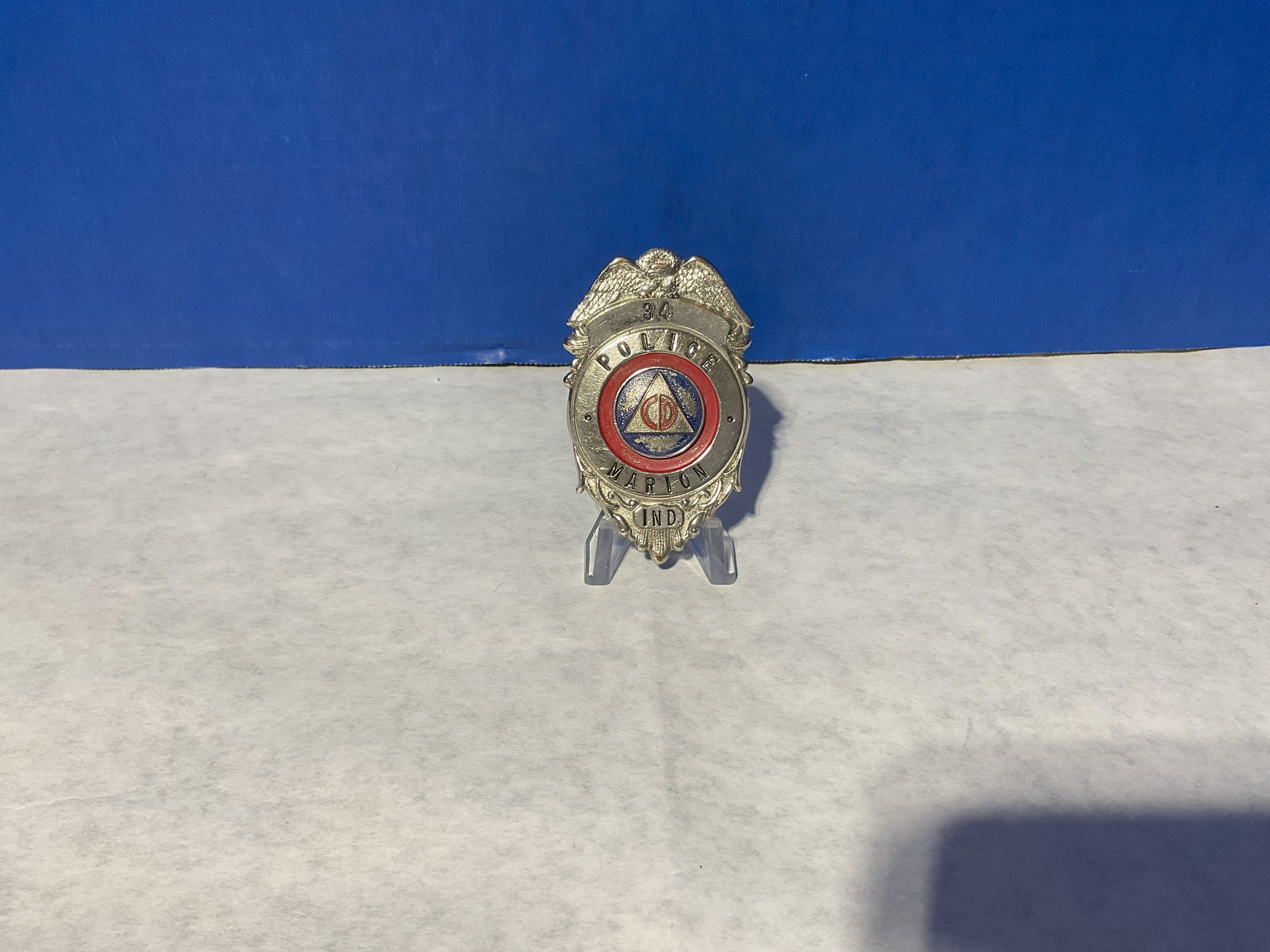 Police Marion Indiana Badge 34
