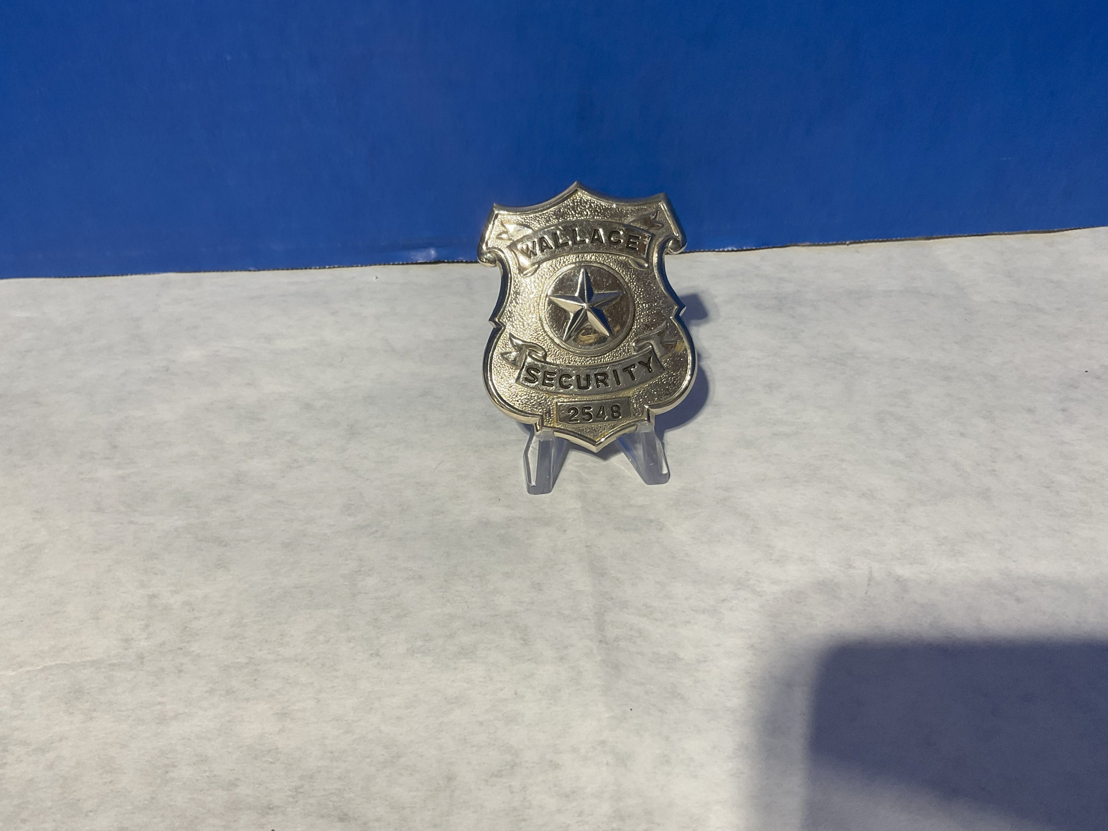 Wallace Security Hat Badge 2548