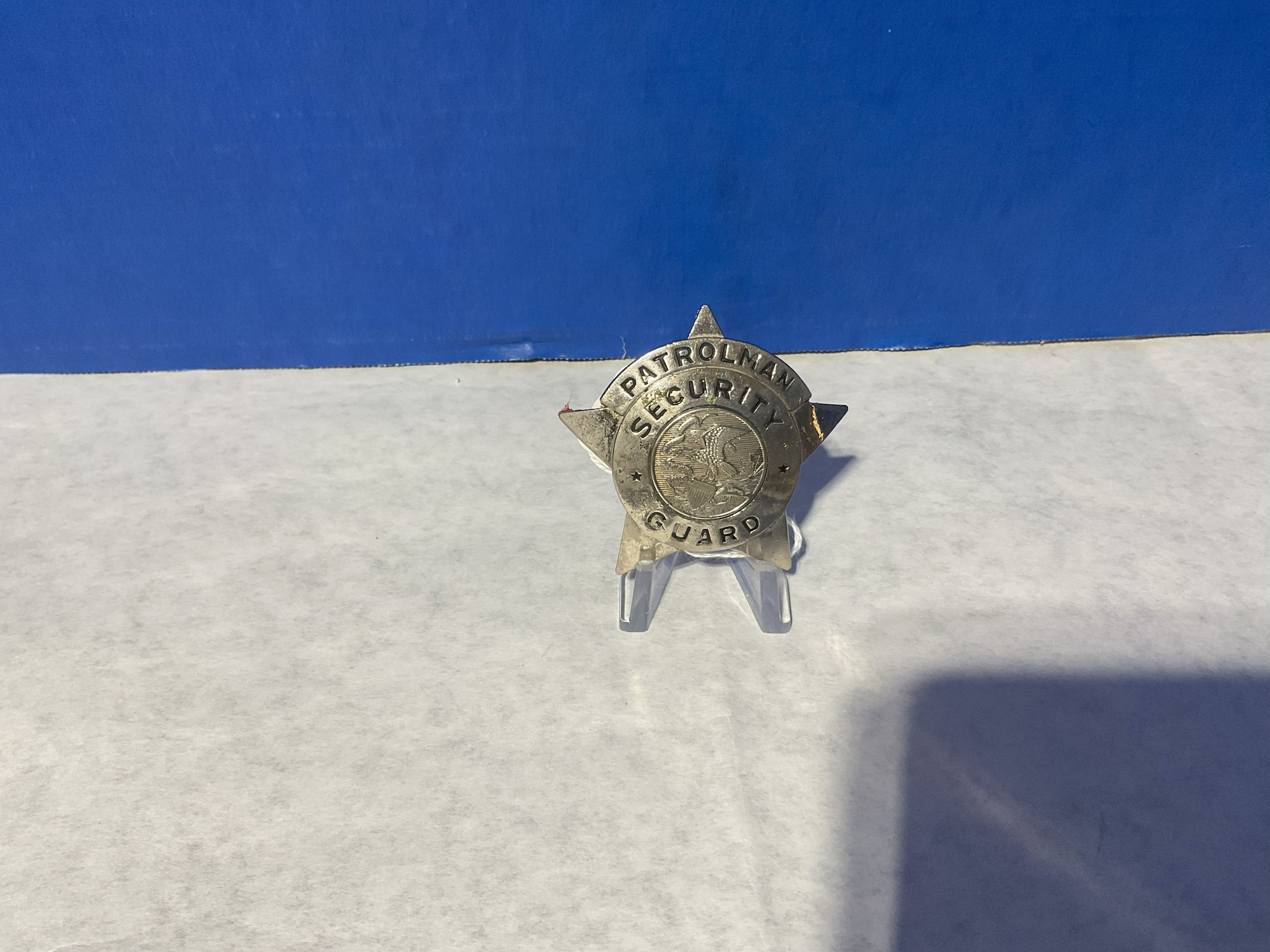 Vintage Patrolman Security Guard Star Badge