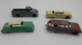 Lot of 4 Vintage Die-Cast Toy Cars – Mixed Makes & Models