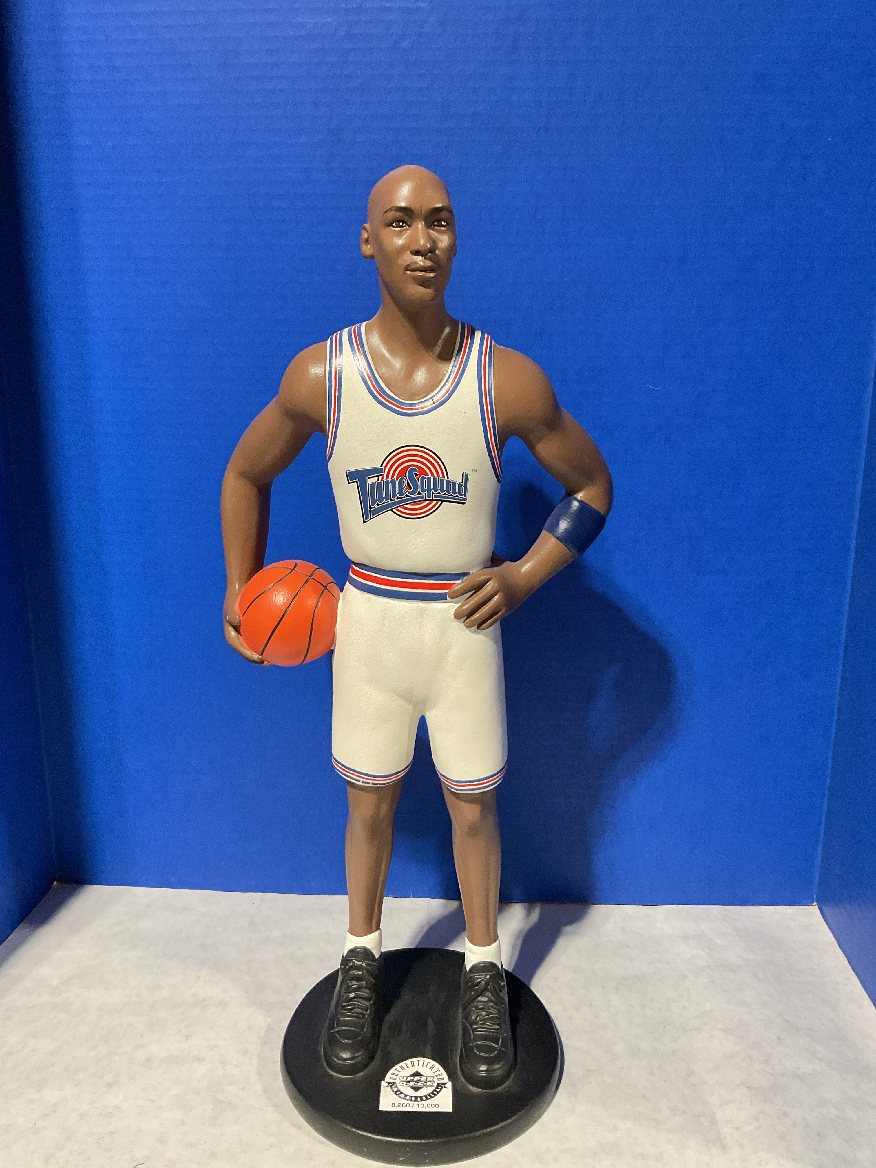 Michael Jordan Tune Squad Collectible Statue – Space Jam Limited Edition Figure with Basketball  Description: