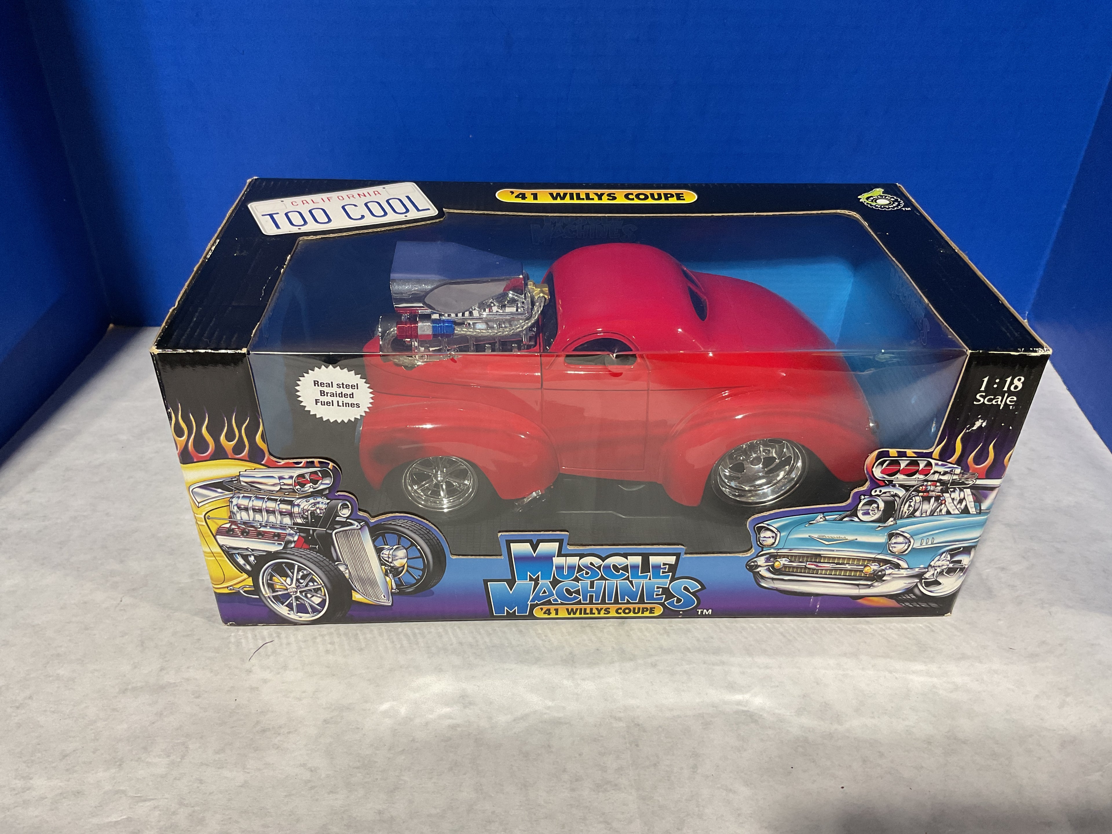 1:18 Muscle Machines 1941 Willys Coupe – Die-Cast Collector Model