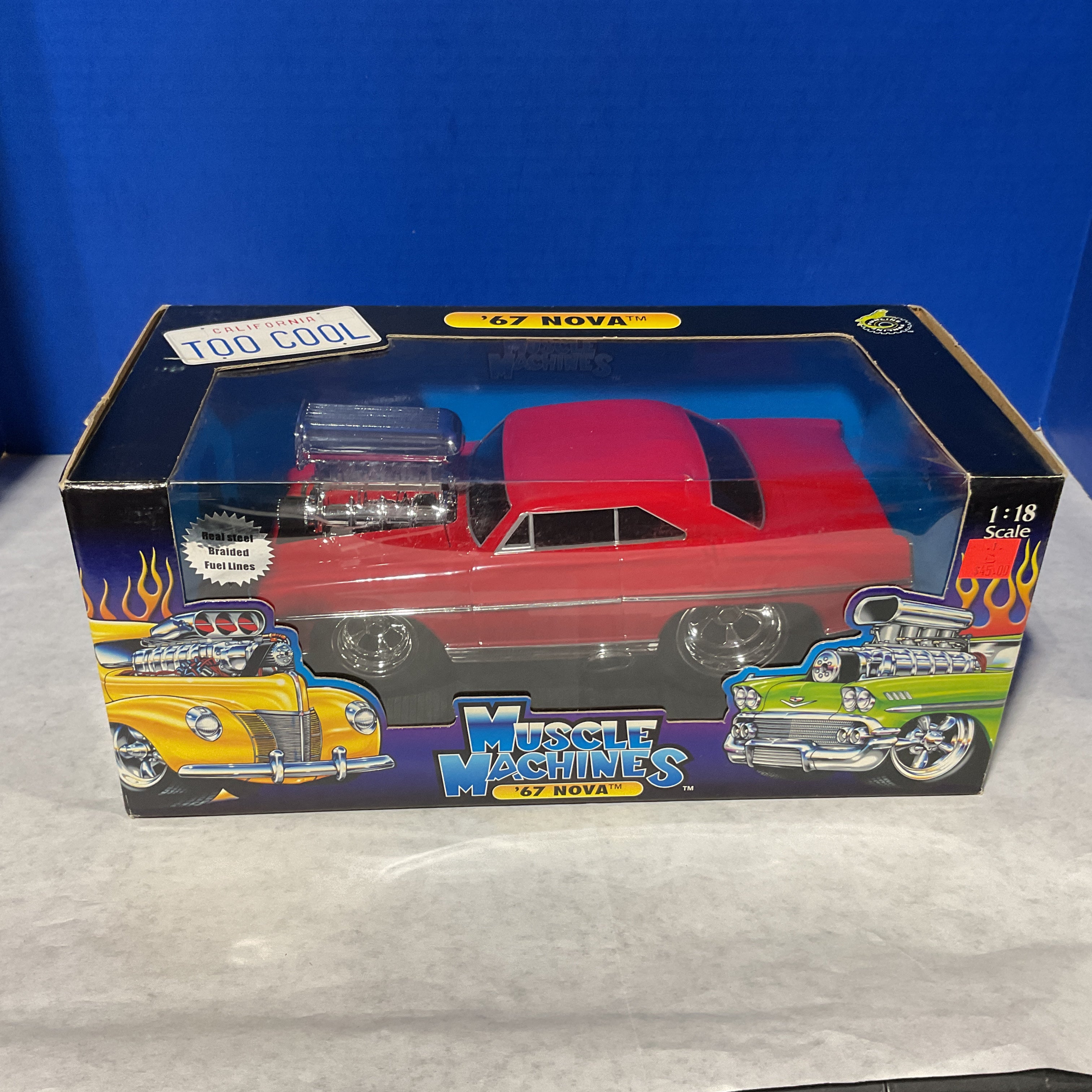 1:18 Muscle Machines 1967 Chevy Nova – Die-Cast Collector Car