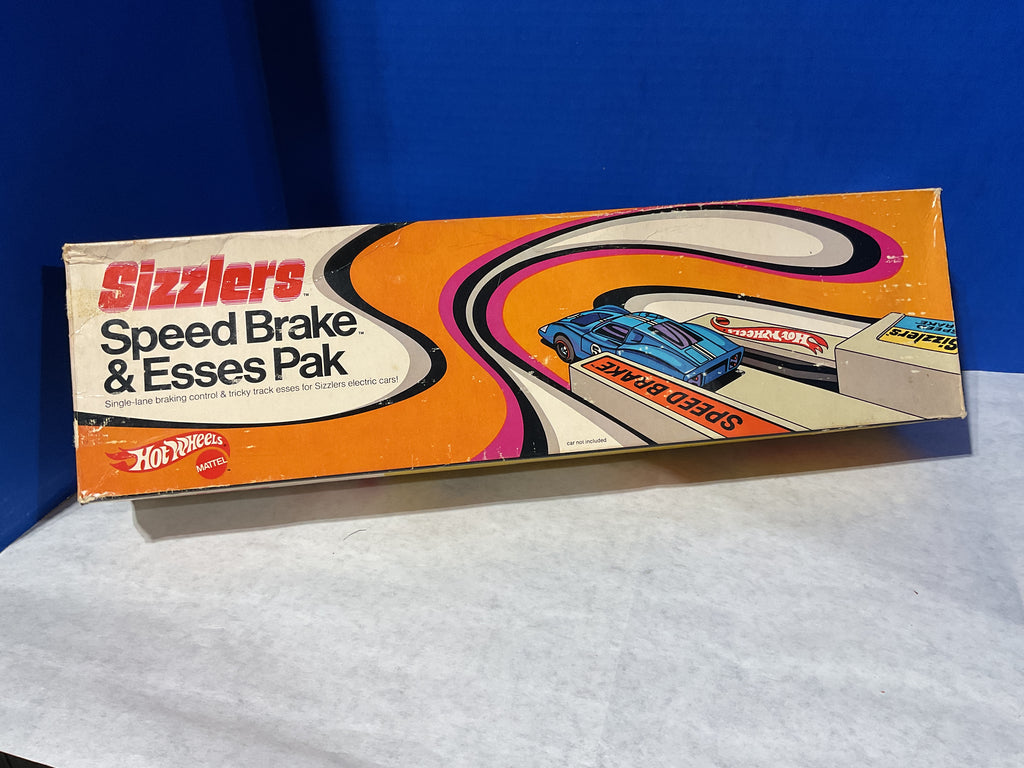 Vintage Hot Wheels Sizzlers Speed Brake & Esses Pak – Single Lane Track Expansion (Original Box)