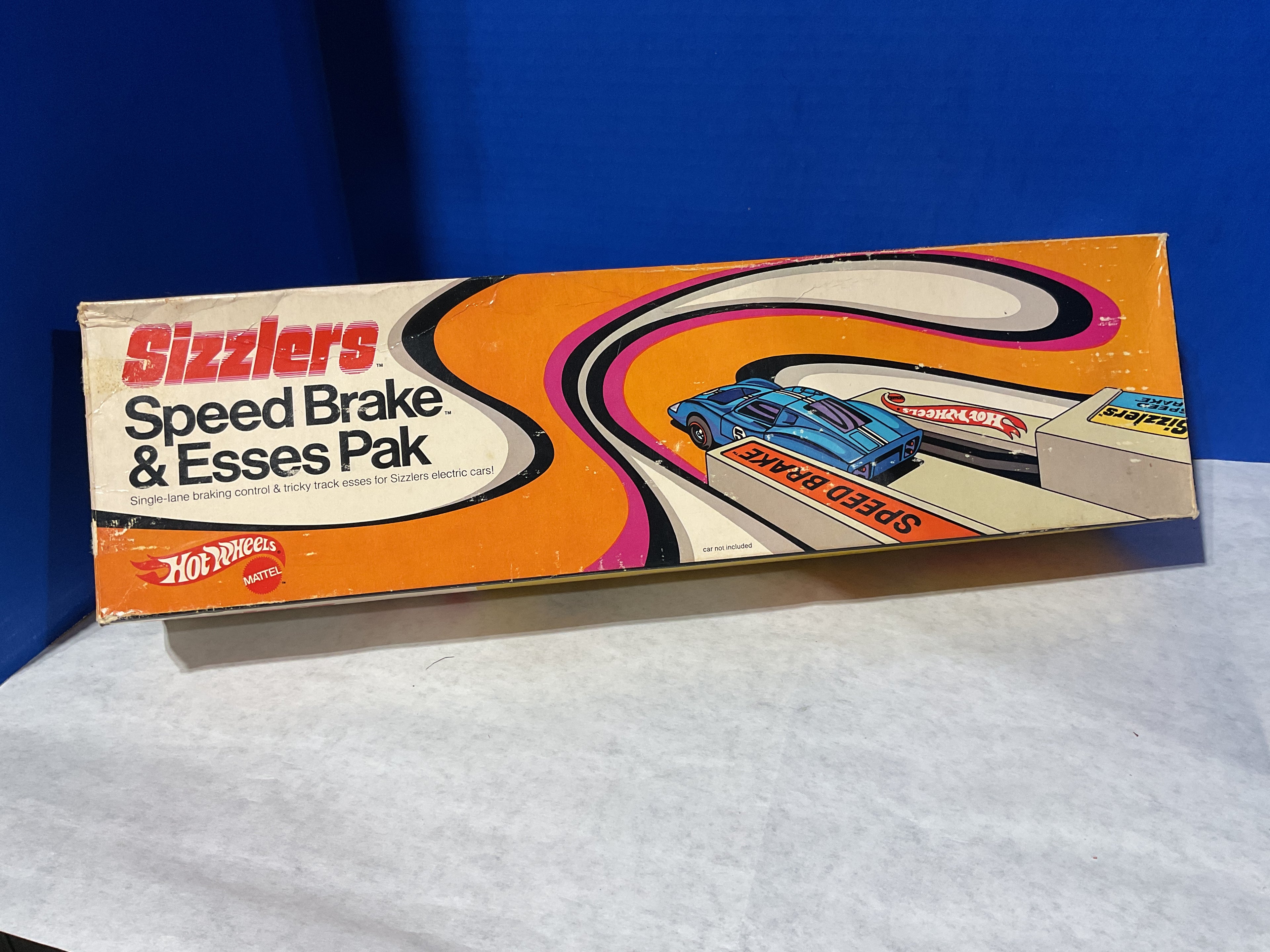 Vintage Hot Wheels Sizzlers Speed Brake & Esses Pak – Single Lane Track Expansion (Original Box)