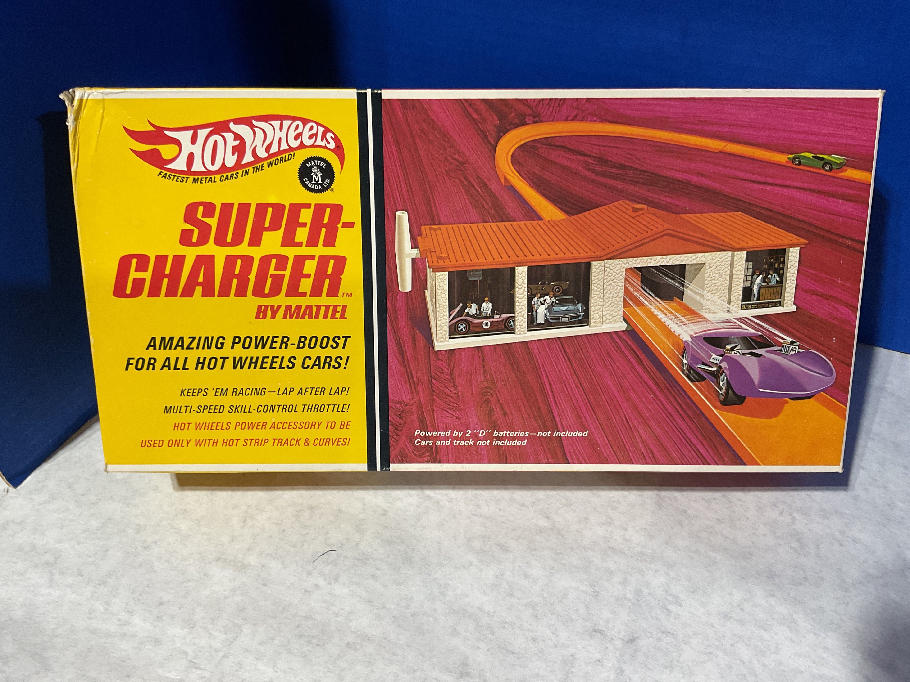 Vintage Hot Wheels Super-Charger – Power Boost Track Set (Original Box)