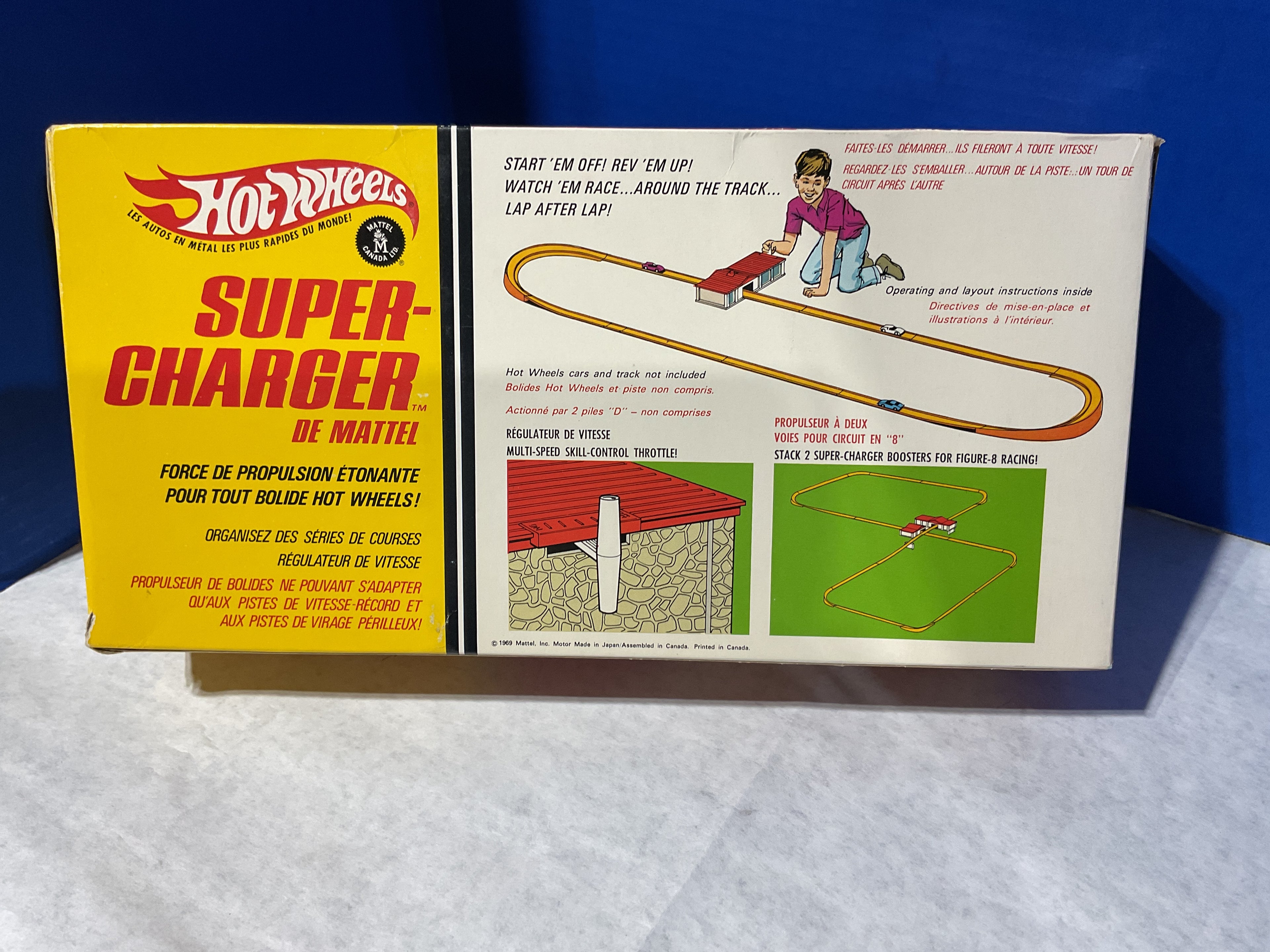 Vintage Hot Wheels Super-Charger – Power Boost Track Set (Original Box)