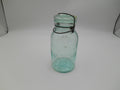 Putnam Lightning Trade Mark Aqua Glass Jar No. 240 – Antique Clamp Lid Bottle