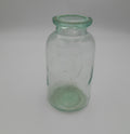 Vintage Aqua Glass Canning Jar Wide Mouth – Rustic Farmhouse Storage Bottle