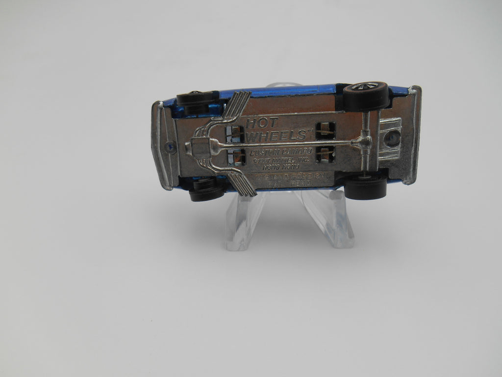 Vintage Hot Wheels Custom Camaro deep blue spectra flame