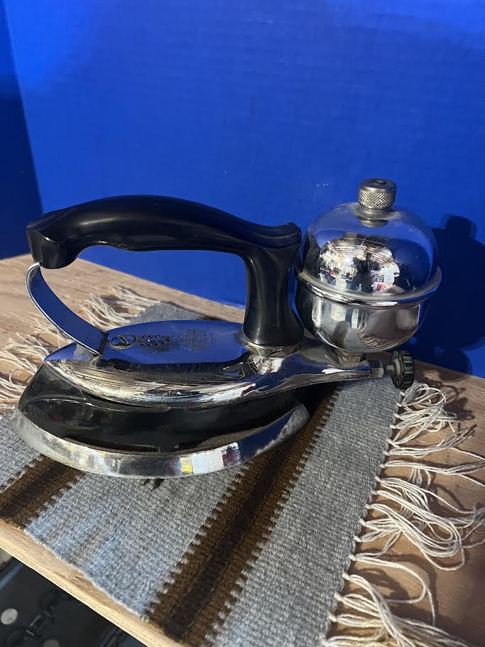 Vintage Travel Sad Iron with Detachable Heating Element