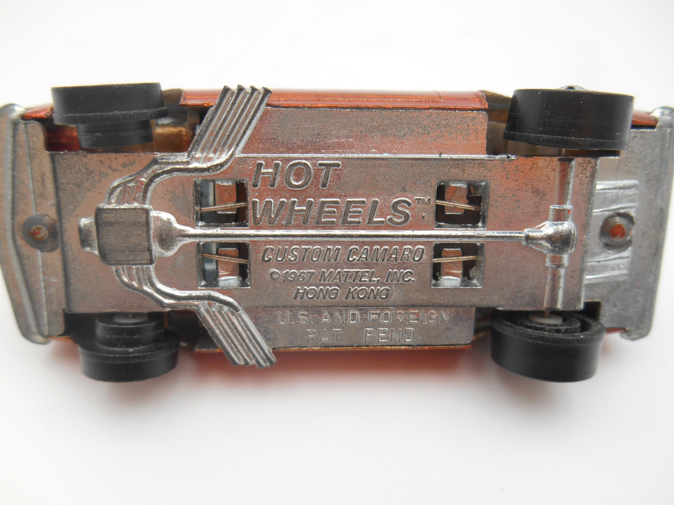 Vintage Hot Wheels Custom Camaro – Redline Era metallic burnt/orange finish