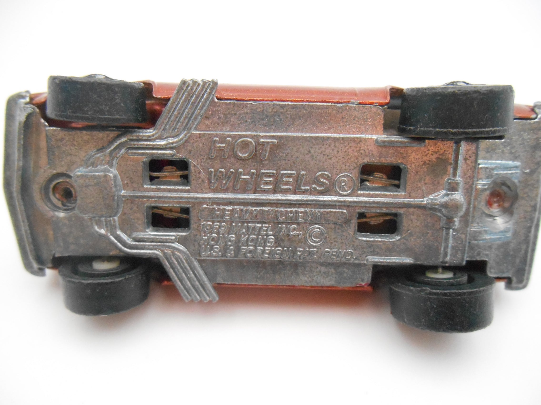 Vintage Hot Wheels Heavy Chevy – Redline Era 1969 copper/brown spectra flame