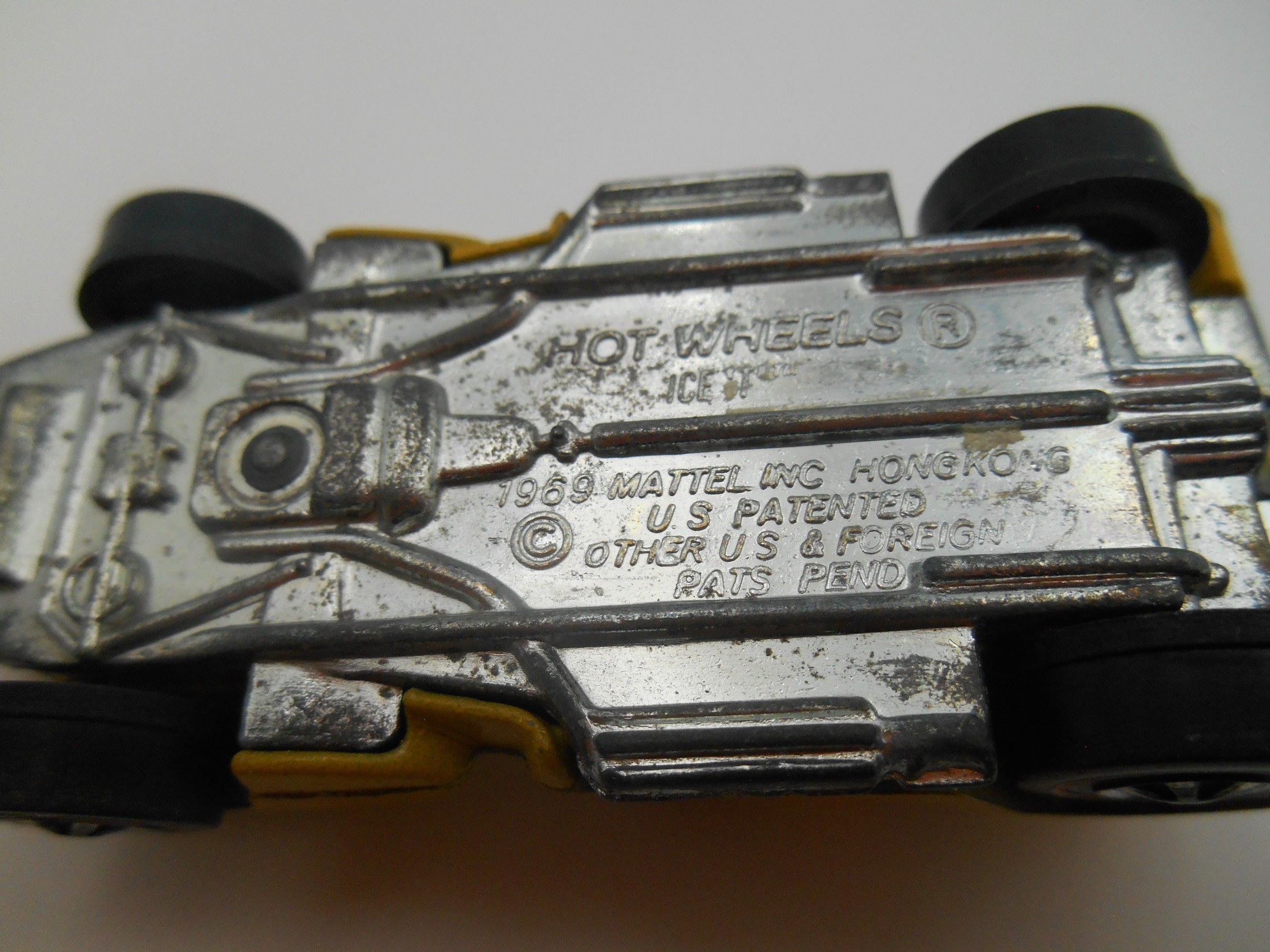 Vintage Hot Wheels Ice 'T' – Redline Era 1969 yellow paint