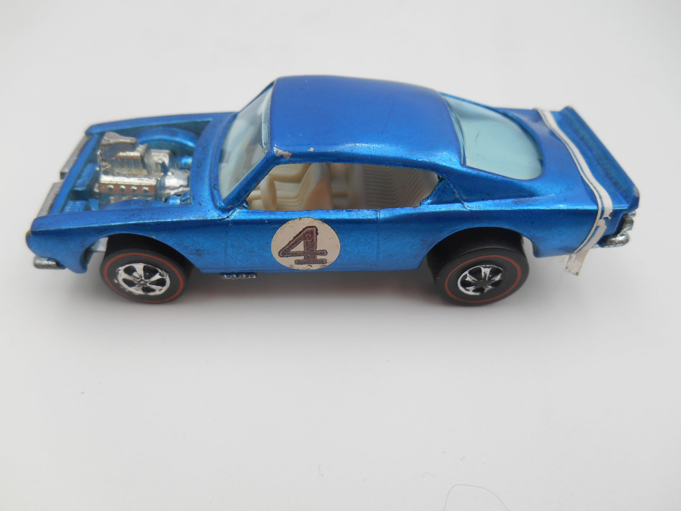 Vintage Hot Wheels King Kuda – Blue Racing Variant (Redline Era) 1969 blue spectra flame