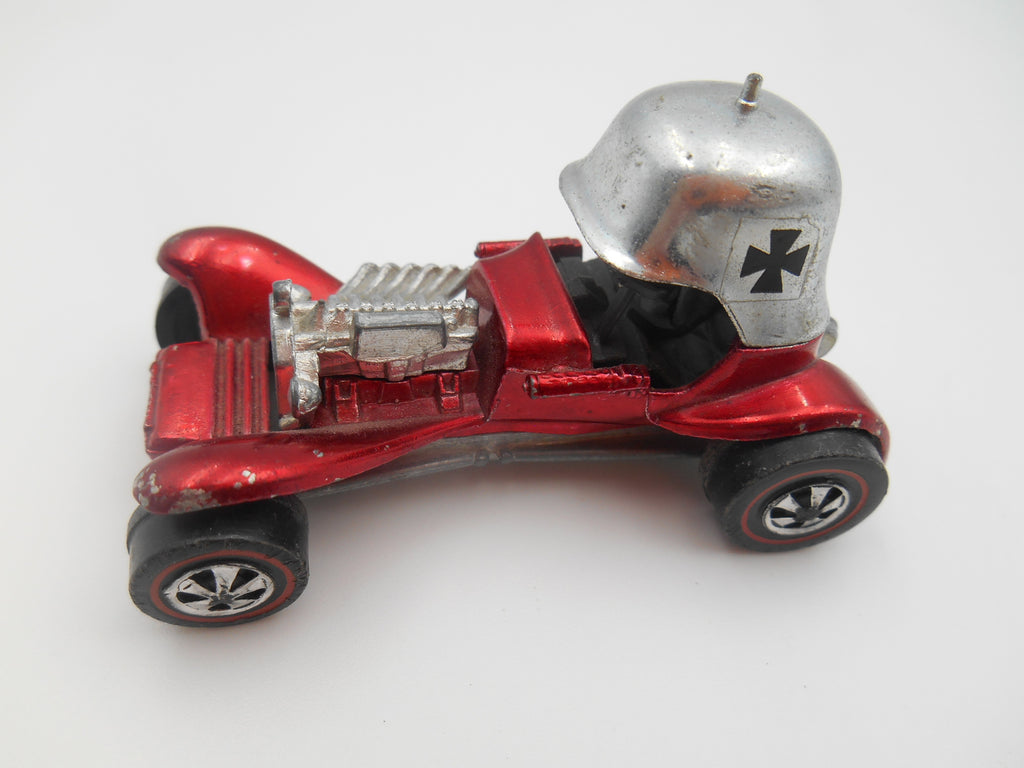 Vintage Hot Wheels Red Baron – Redline Era 1969 iconic silver military-style helmet