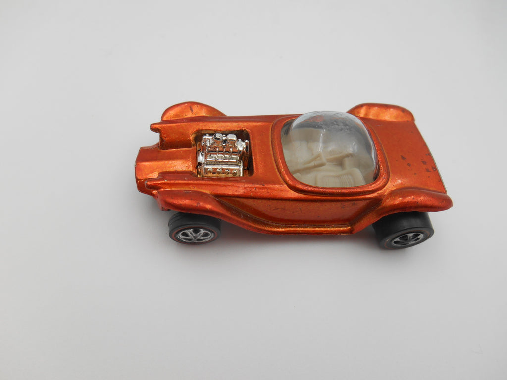 Vintage Hot Wheels Redline Beatnik Bandit Spectraflame Orange 1968 Mattel USA