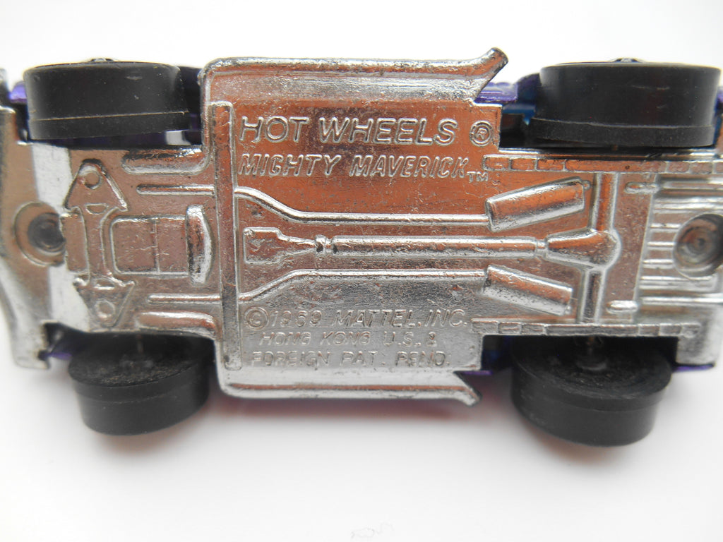 Vintage Hot Wheels Redline Mighty Maverick Spectraflame Purple 1969 Mattel Hong Kong