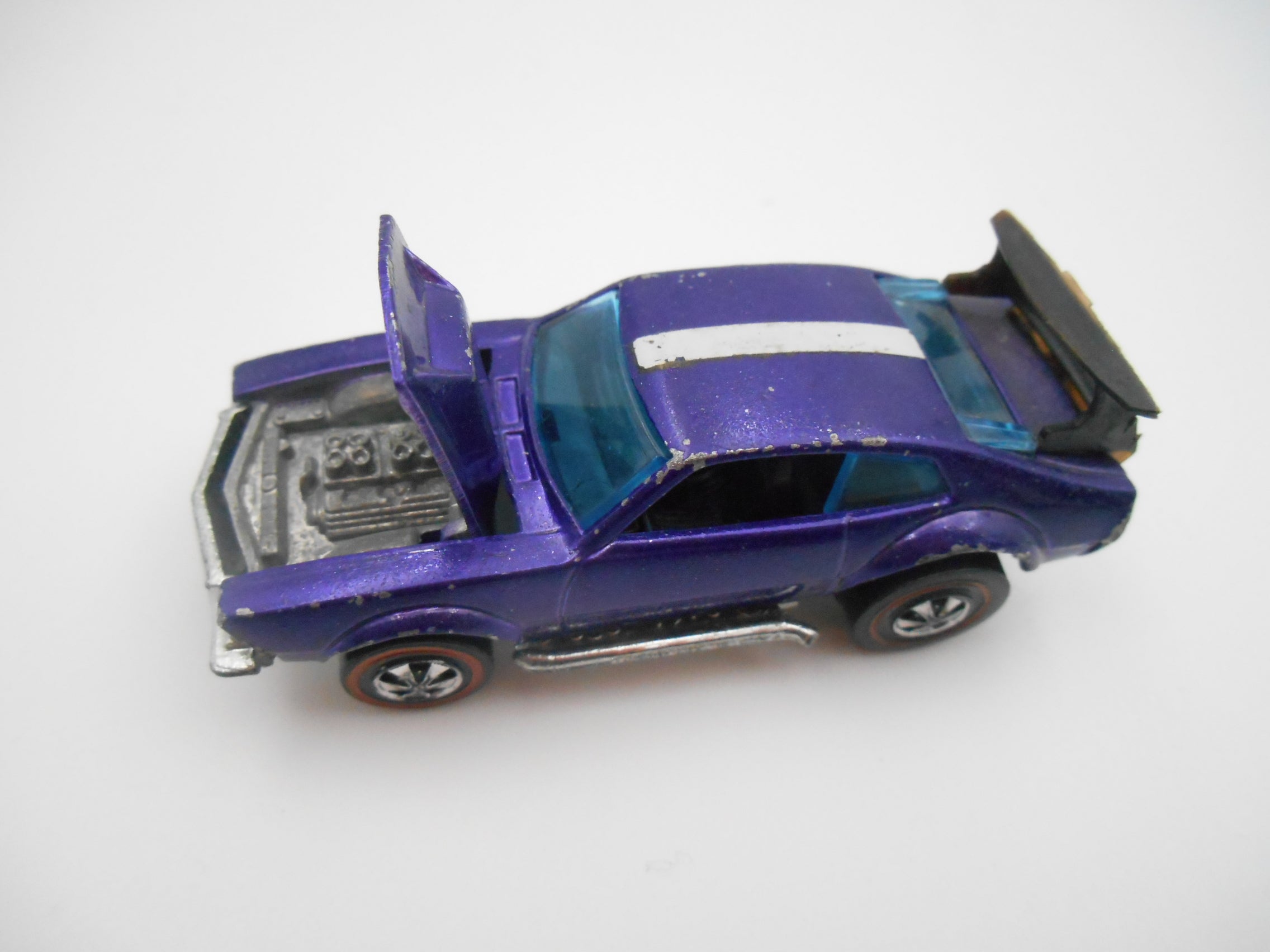 Vintage Hot Wheels Redline Mighty Maverick Spectraflame Purple 1969 Mattel Hong Kong