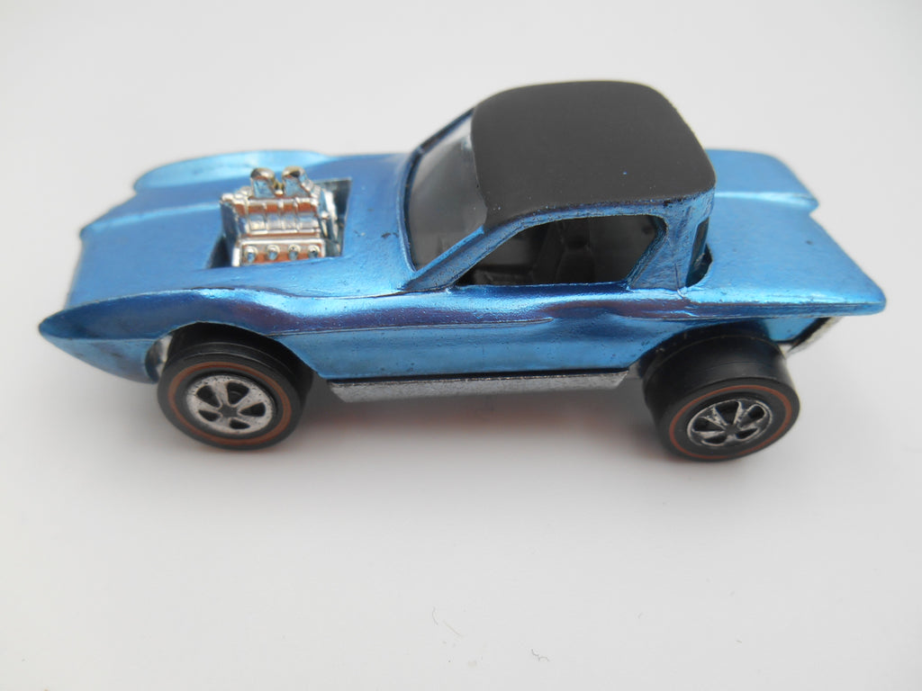 Vintage Hot Wheels Redline Python Light Blue Spectraflame 1968 Mattel Hong Kong