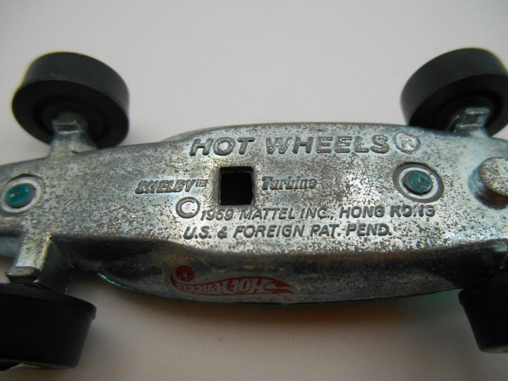 Vintage Hot Wheels Redline Shelby Turbine Aqua Spectraflame 1969 Mattel Hong Kong