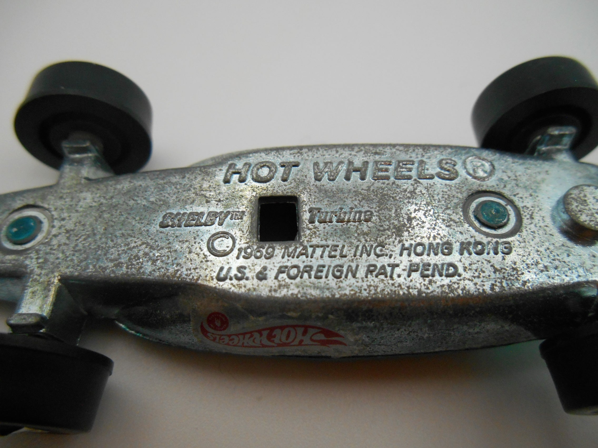 Vintage Hot Wheels Redline Shelby Turbine Aqua Spectraflame 1969 Mattel Hong Kong