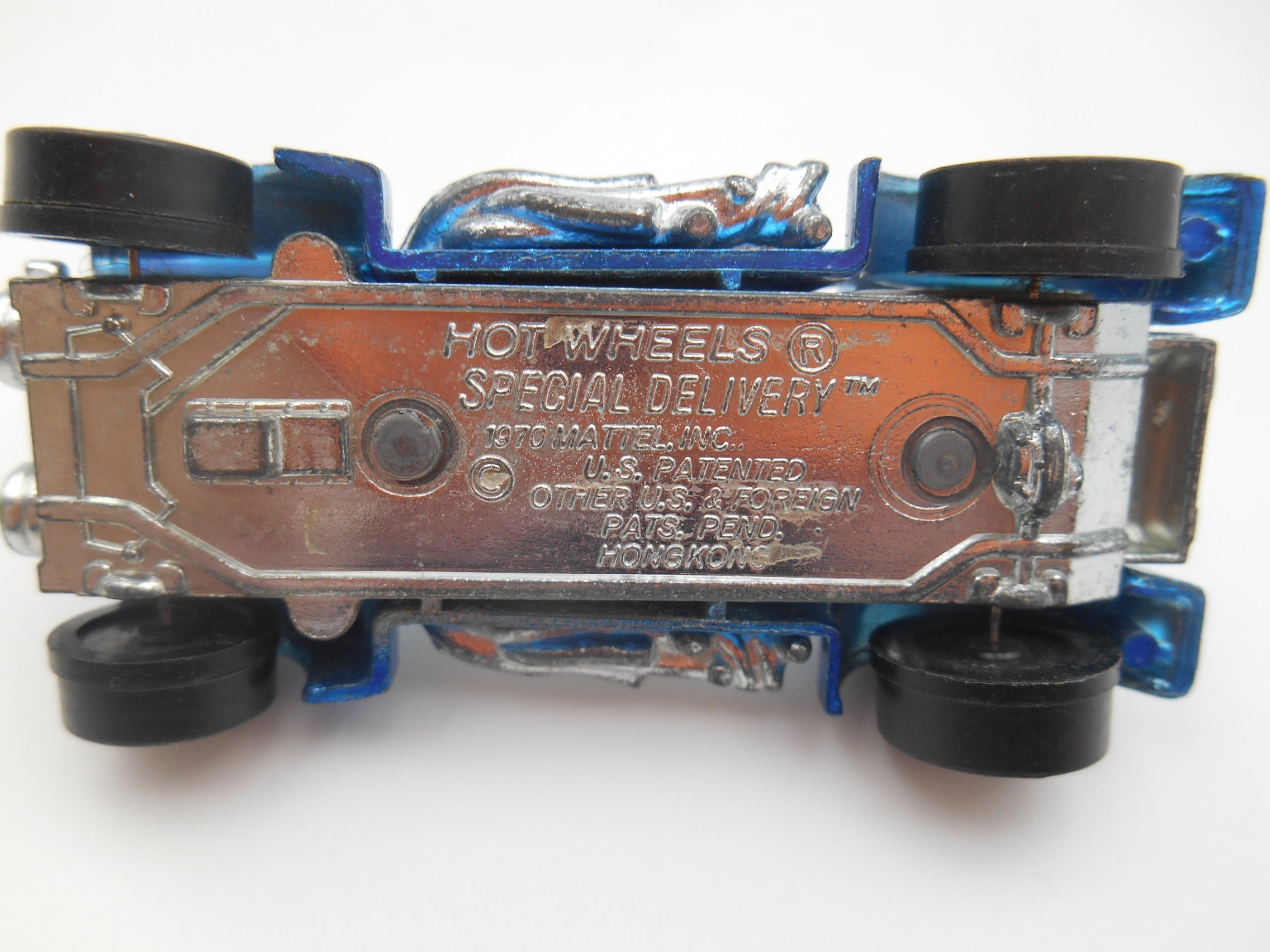 Vintage Hot Wheels Special Delivery – Redline Era 1970, dark blue finish, faded paint