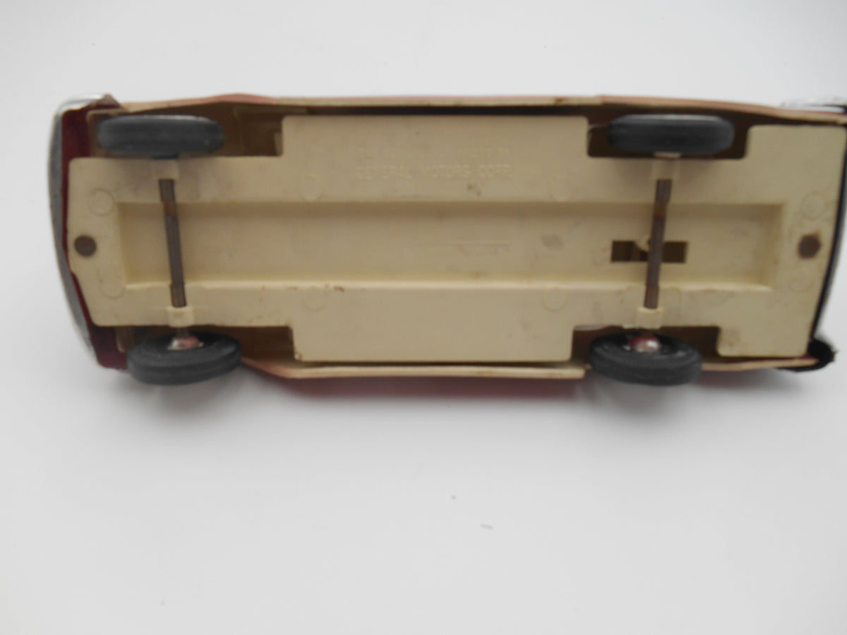 Vintage 1950s Cadillac Style Dusty Rose Metallic Toy Car 1:25 scale