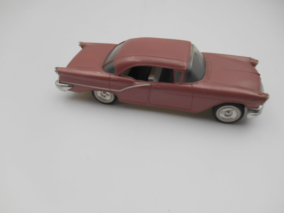 Vintage 1950s Cadillac Style Dusty Rose Metallic Toy Car 1:25 scale