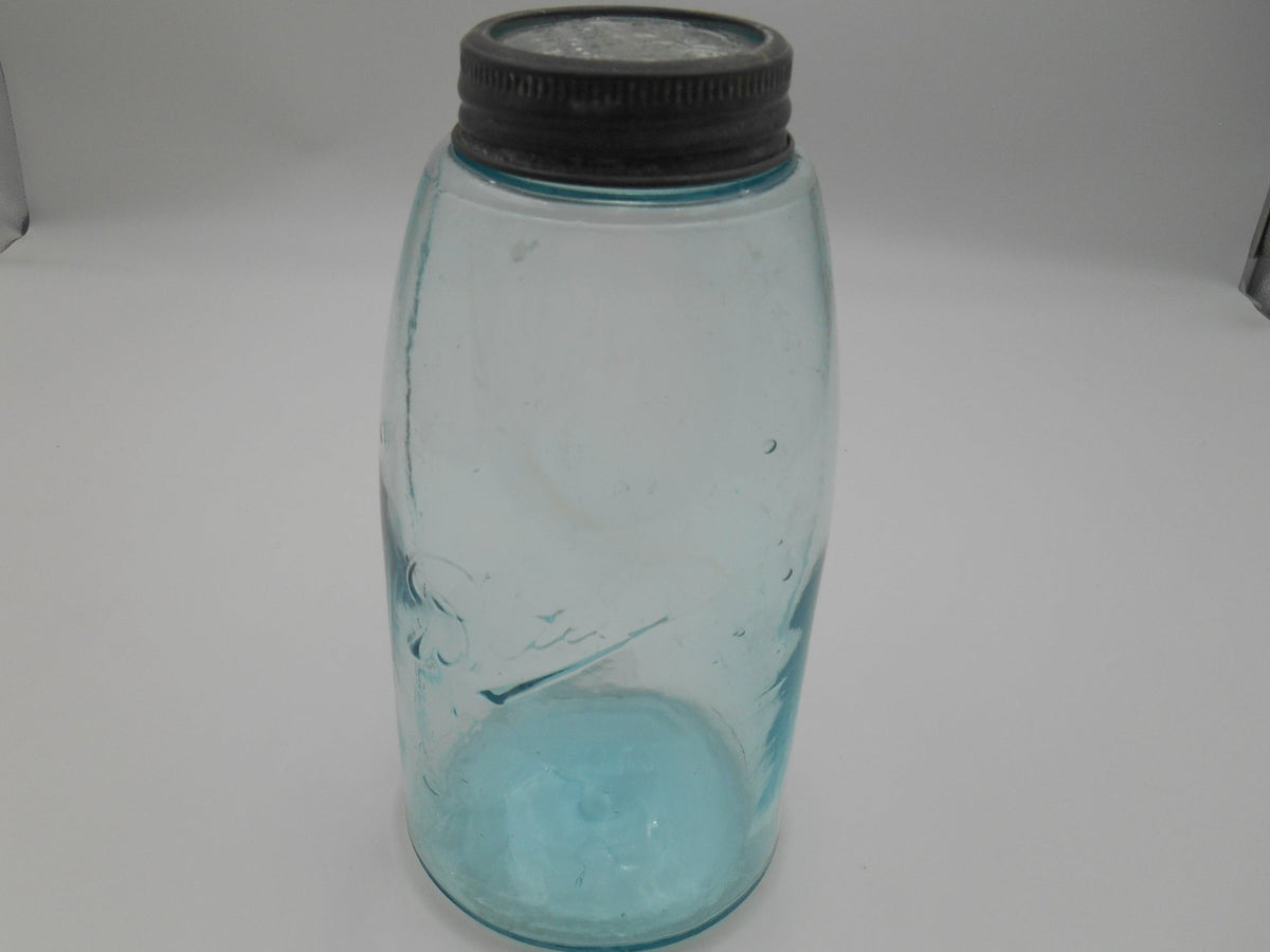 Vintage 1/2 Gallon Ball Mason Jar – Aqua Blue