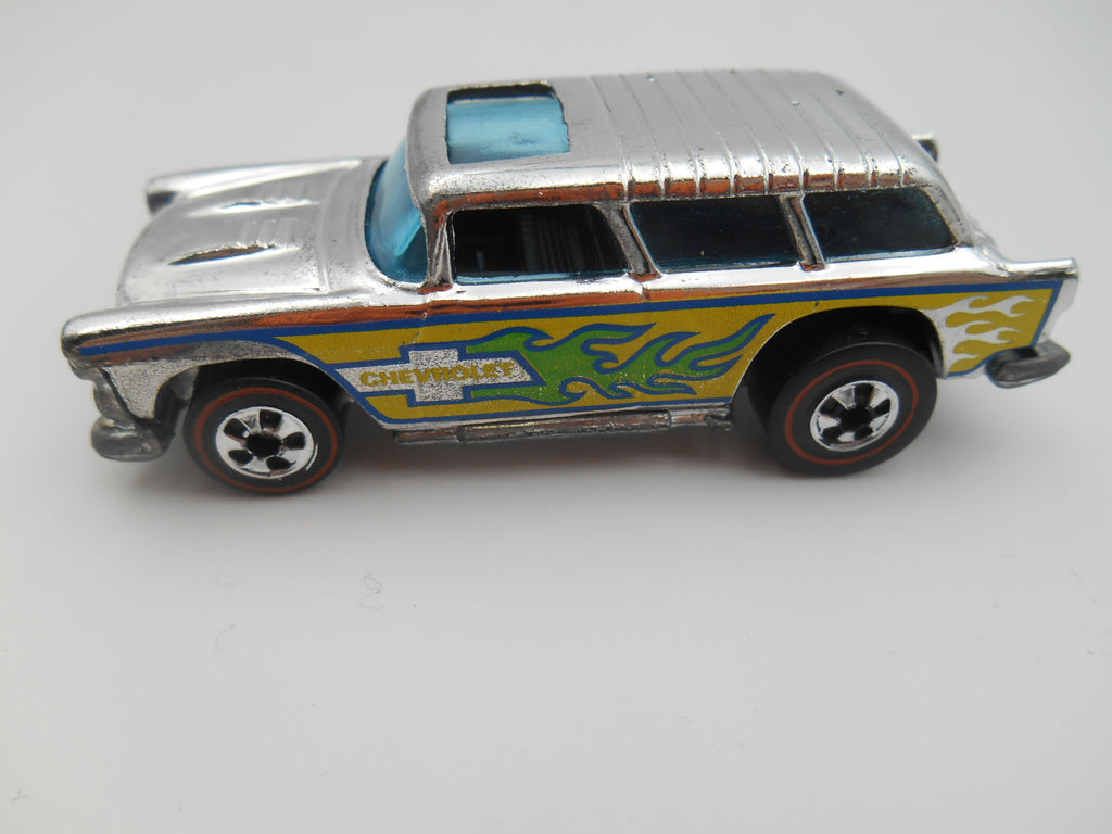 Vintage Hot Wheels Alive '55™ Chevrolet (1968 Casting) chrome with graphics