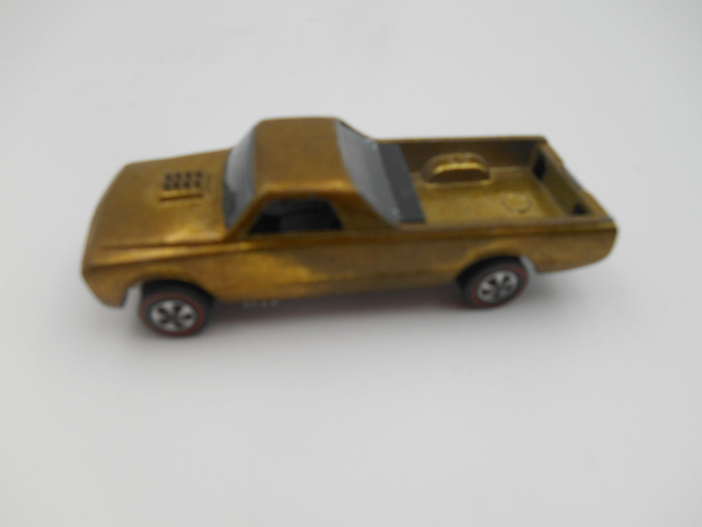 Vintage Hot Wheels Custom Fleetside Pickup (1968 Casting)olive/gold spectraflame