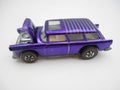 Vintage Hot Wheels Classic Nomad Wagon (1969 Casting) deep dark purple spectraflame