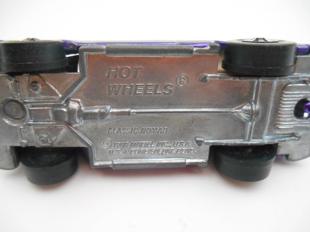 Vintage Hot Wheels Classic Nomad Wagon (1969 Casting) deep dark purple spectraflame