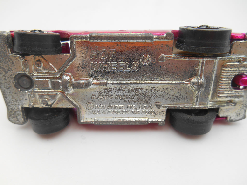 Vintage Hot Wheels Classic Nomad Wagon (1969 Casting)pink fuchsia spectraflame