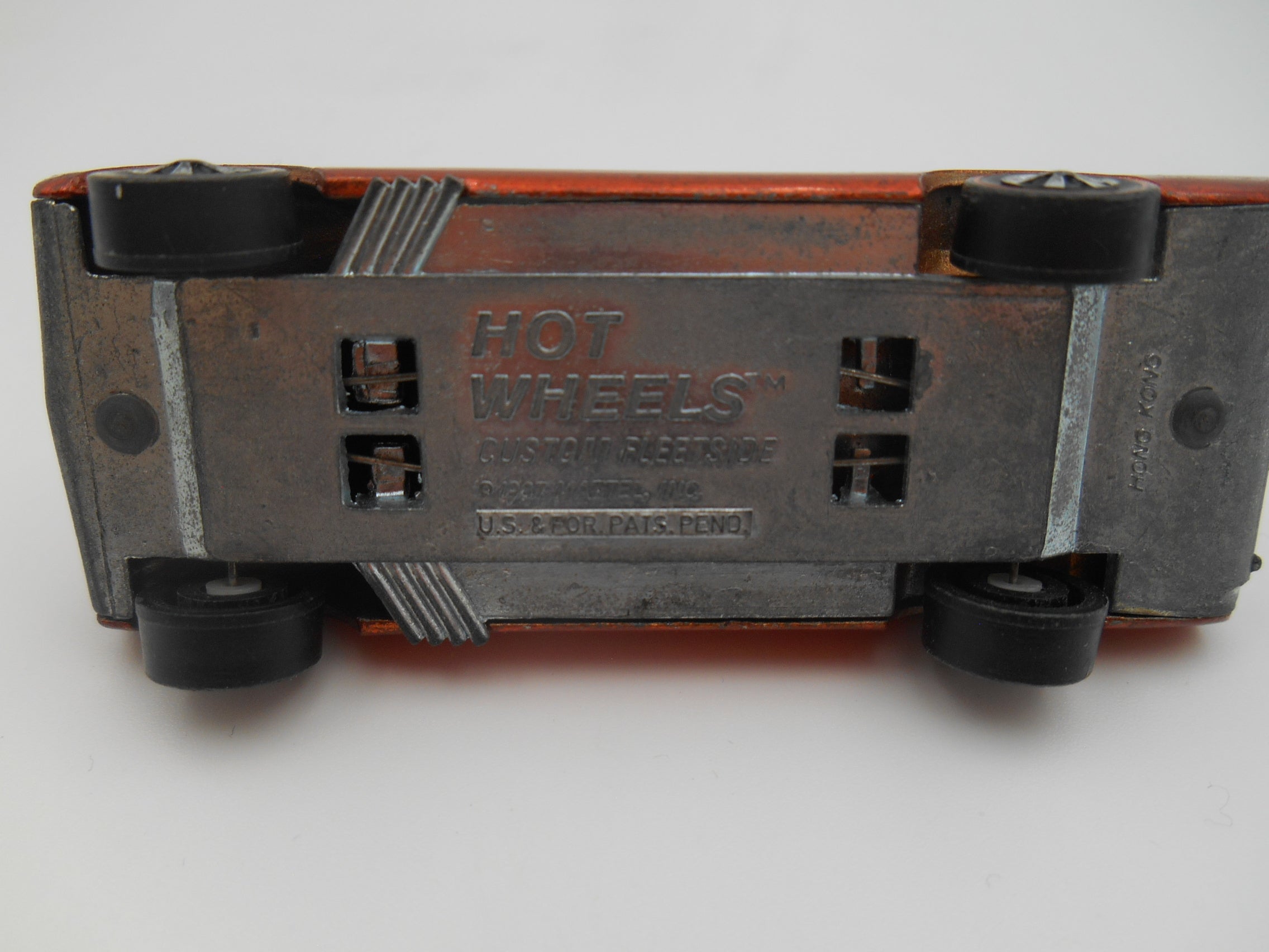 Vintage Hot Wheels Custom Fleetside Pickup (1967 Casting) copper/orange paint