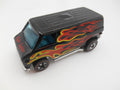 Vintage Hot Wheels Night Shifter Van (1974 Casting) black with red & yellow flames