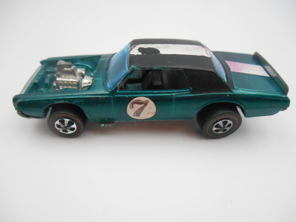 Vintage Hot Wheels Redline TNT-Bird  deep Teal Spectraflame #7 1969 Mattel Hong Kong